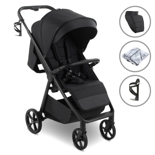 My Babiie My Babiie MB170 Plus Pushchair - Black 1