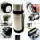 1.2l 1.5l Thermos Flask Stainless Steel Unbreakable Vacuum Handle Drinks Silver 1