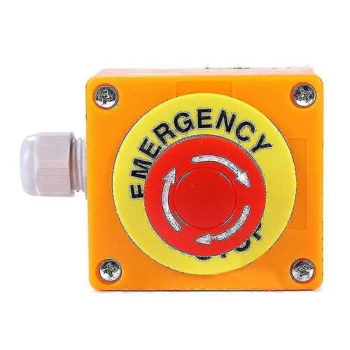 1 No 1 Nc 10a 660v Emergency Stop Push Button Red Mushroom Switch Station 2
