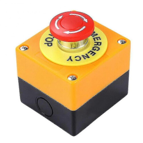 1 No 1 Nc 10a 660v Emergency Stop Push Button Red Mushroom Switch Station