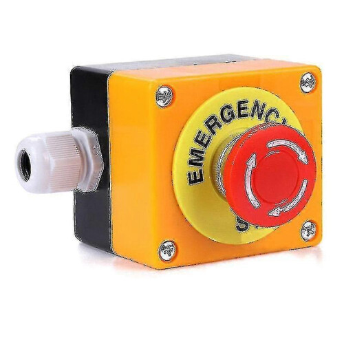 1 No 1 Nc 10a 660v Emergency Stop Push Button Red Mushroom Switch Station 1
