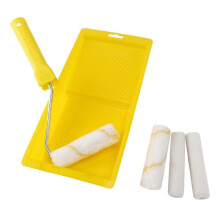 6pcs Foam Paint Roller Tray Set Compatible with Wall Bathtub Paint Refinishing