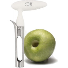 Apple Corer Tool - Easy To Use Stainless Steel Apple Core Remover with Comfortable Handle - Removes Core And Pits Of Apples, Pears, Peppers And More (