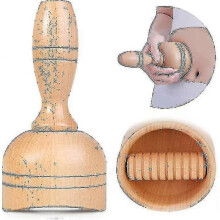 Handheld Wood Swedish with Roller Wooden Therapy Massage S Lymphatic Drainage Massager Body Sculpting Tool for Maderoterapia Colombiana, Anti-c