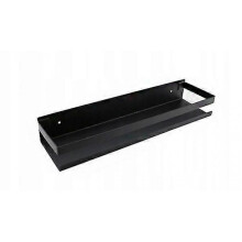Wall Mounted Spice Rack Perforated Stainless Steel Spice Rack Kitchen Storage Spice Rack, Black 40cm