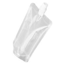 (1PC) 500ml Stand Up Clear Plastic Bag Resealable Transparent Pouch For Beverage Juice Drink Tw