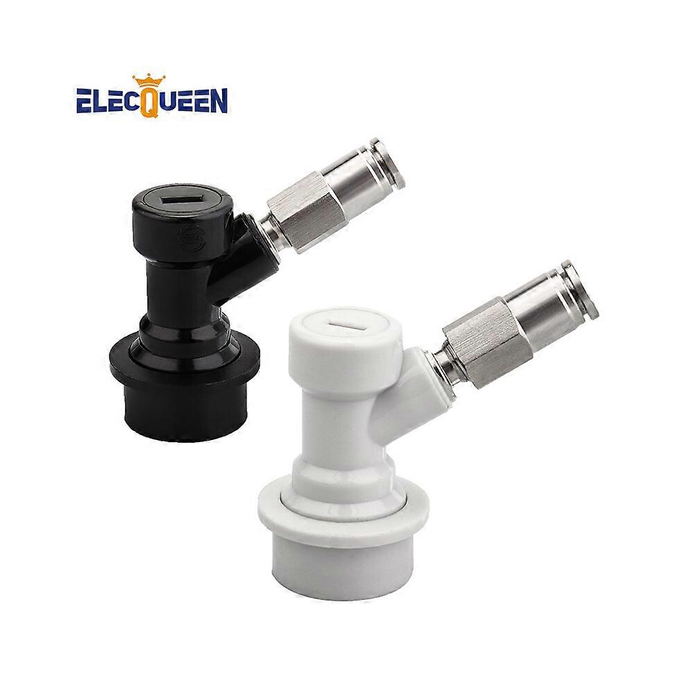 (As show, One size) Upgrade Thread Ball Lock Keg Disconnect Set With Pneumatic Quick Joint,304 Stainless Steel Push In Pipe Quick Fittings Connector