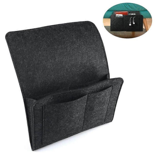 Bedside Sofa Desk Felt Hanging Organizer Bag with 5 Pockets 1