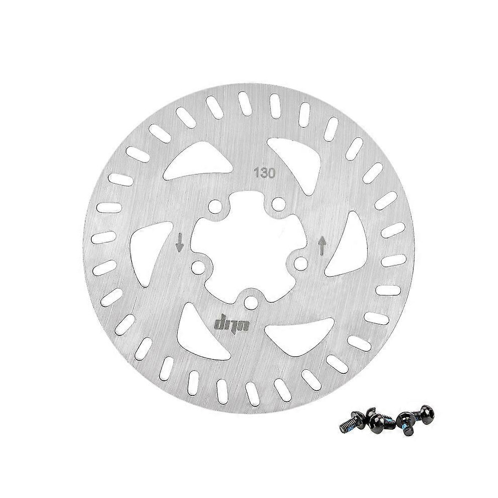 (As show, One size) 130mm 5 Hole Brake Disc Pads Rotor For Xiaomi 4 Pro Electric Scooters Accessories Replacement Wheel Parts With Screws