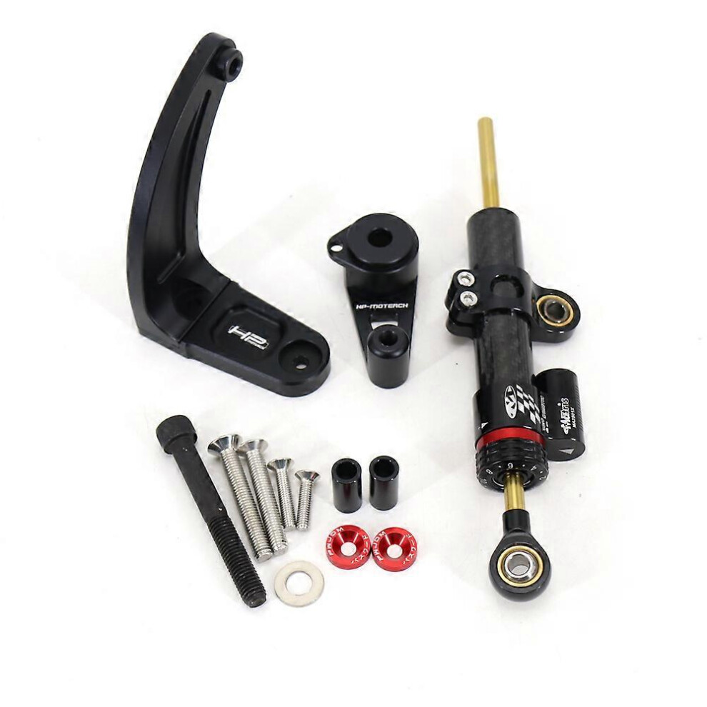 (black gold, One size) Electric Scooter Steering Stabilizer Carbon Fiber Damper, Mounting Bracket Kit for  Ultra 2 and Limited