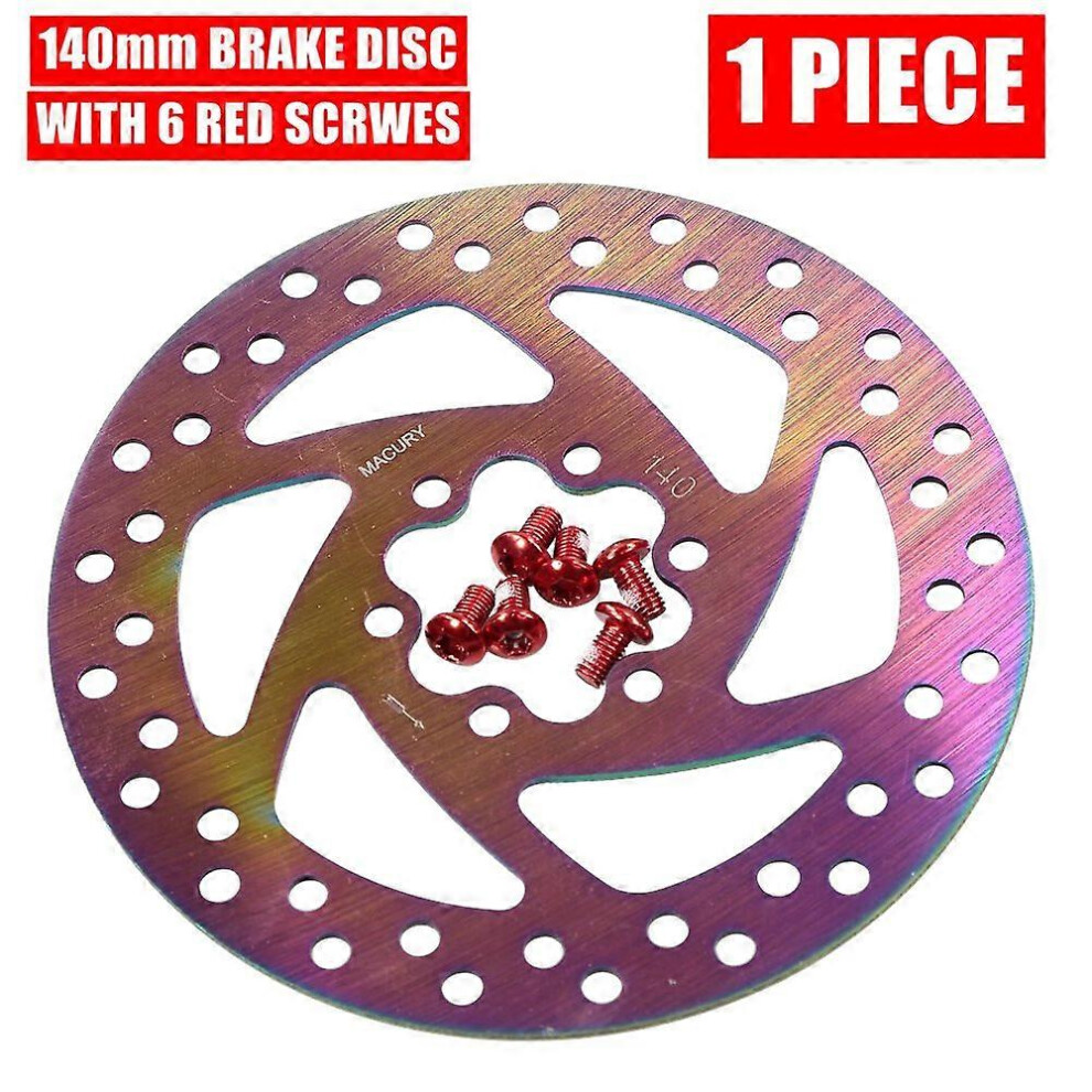 (1 PIECE, One size) Universal Upgraded 140mm Disc Brake Rotor for ZERO 10X 10 DUALTRON KAABO Mantis OXO OX Electric Scooter Reinforced Brake