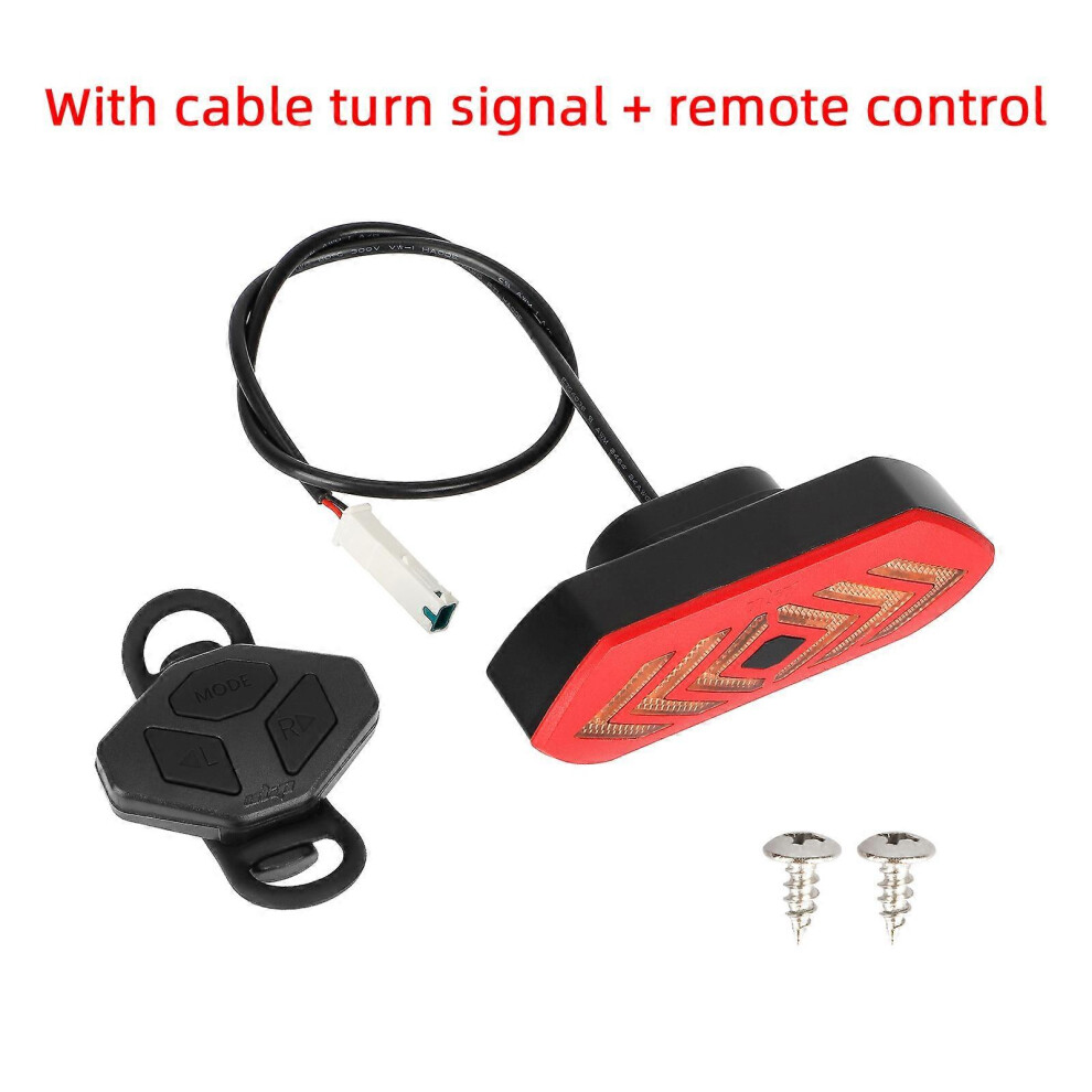 (As show, One size) Scooter Turn Signal TailLight Rear Fender Remote control Steering Tail Light For Xiaomi Pro Pro2 1S Or  Rear Suspension