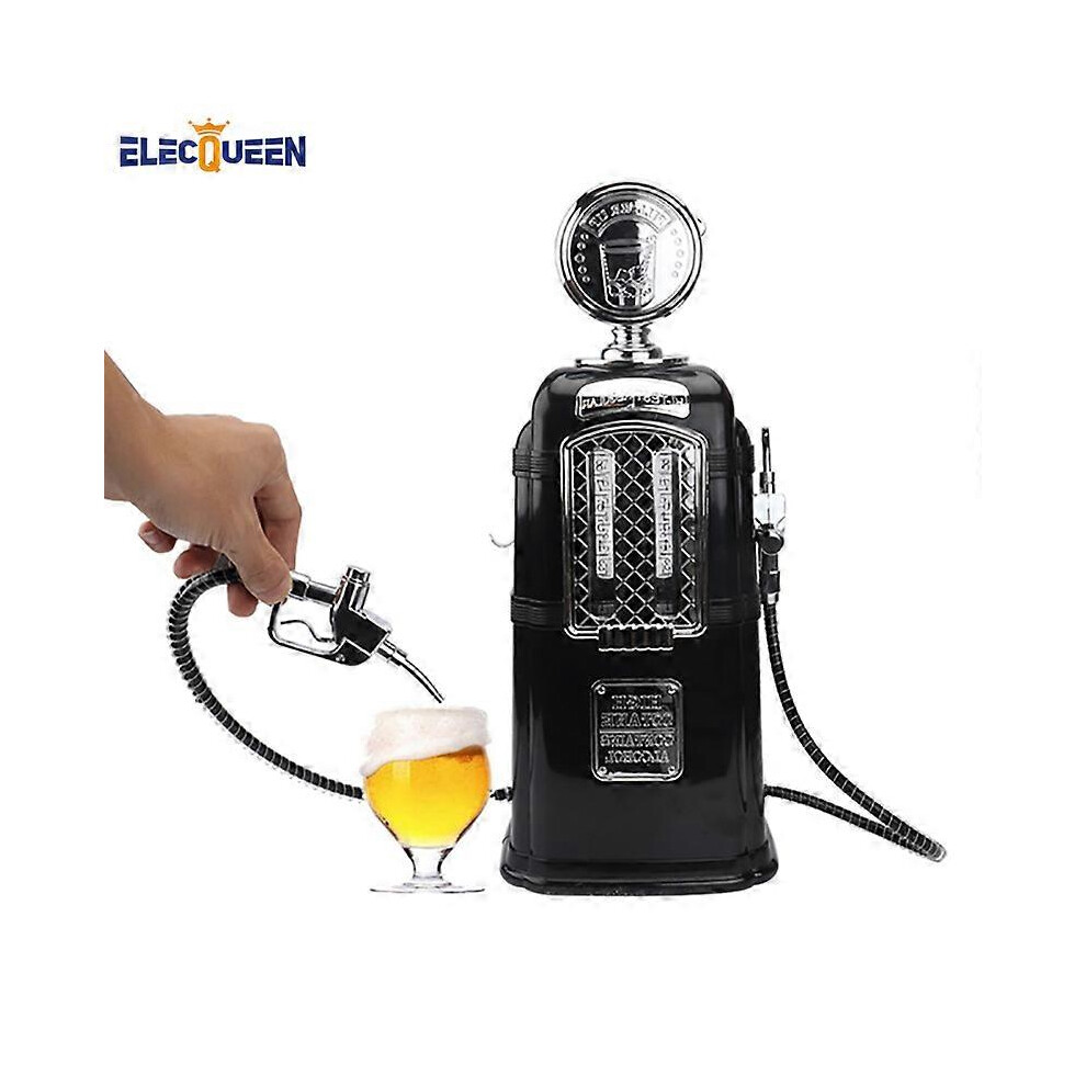 (As show, One size) Double Guns Liquor Pump Gas Station Black Beer Dispenser Alcohol Liquid Soft Drink Beverage Dispenser Machine Bar Beer Tools