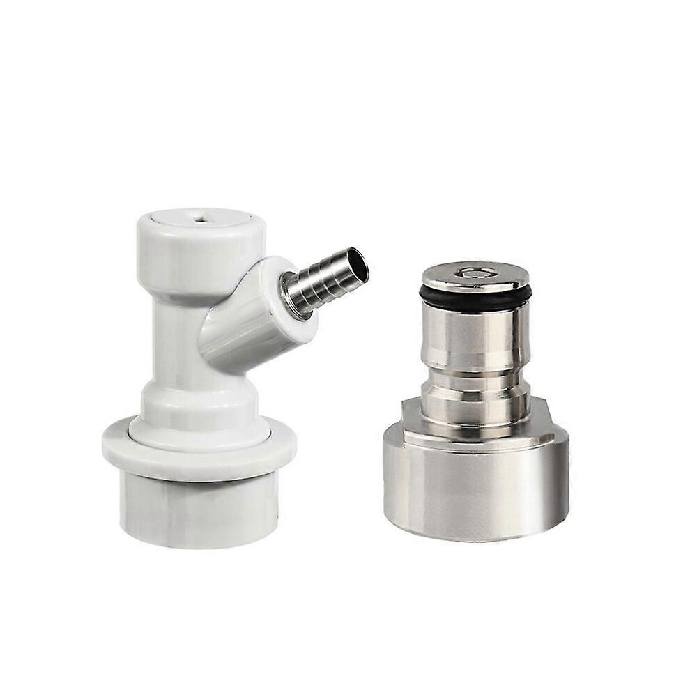 (liquid conversion, One size) Keg Coupler Adapter Ball Lock Conversion Kit for Corneliur Keg,5/8 NPT Thread Ball Lock Post Liquid Gas Ball Lock Disconnect Set