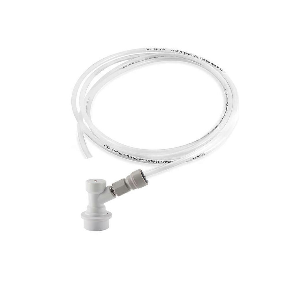 (Gas Line, One size) Homebrew Liquid/Gas Line Dispenser Kit,Push In Fitting Quick Connector & Ball Lock & 1M Tube For Beer Brewing