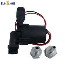 (As show, One size) DC 12V&18W Food grade Homebrew Pump Hot Water Circulation Brewing BSP1/2" Water Pump No Noise with 1/2 inch Barb Fitting