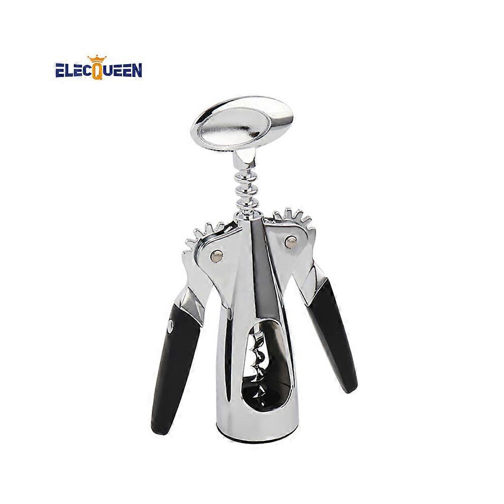 (As show, One size) Zinc Alloy Wine Bottle Opener Handle Pressure Corkscrew Red Wine Opener Bar Tool