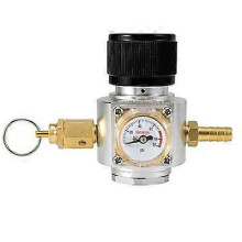 (A, One size) Sodastream Co2 Mini Gas Regulator Co2 Charger 0-90 PSI Gauge With Pressure Relief Valve For Soda Water Beer Kegerator Homebrew