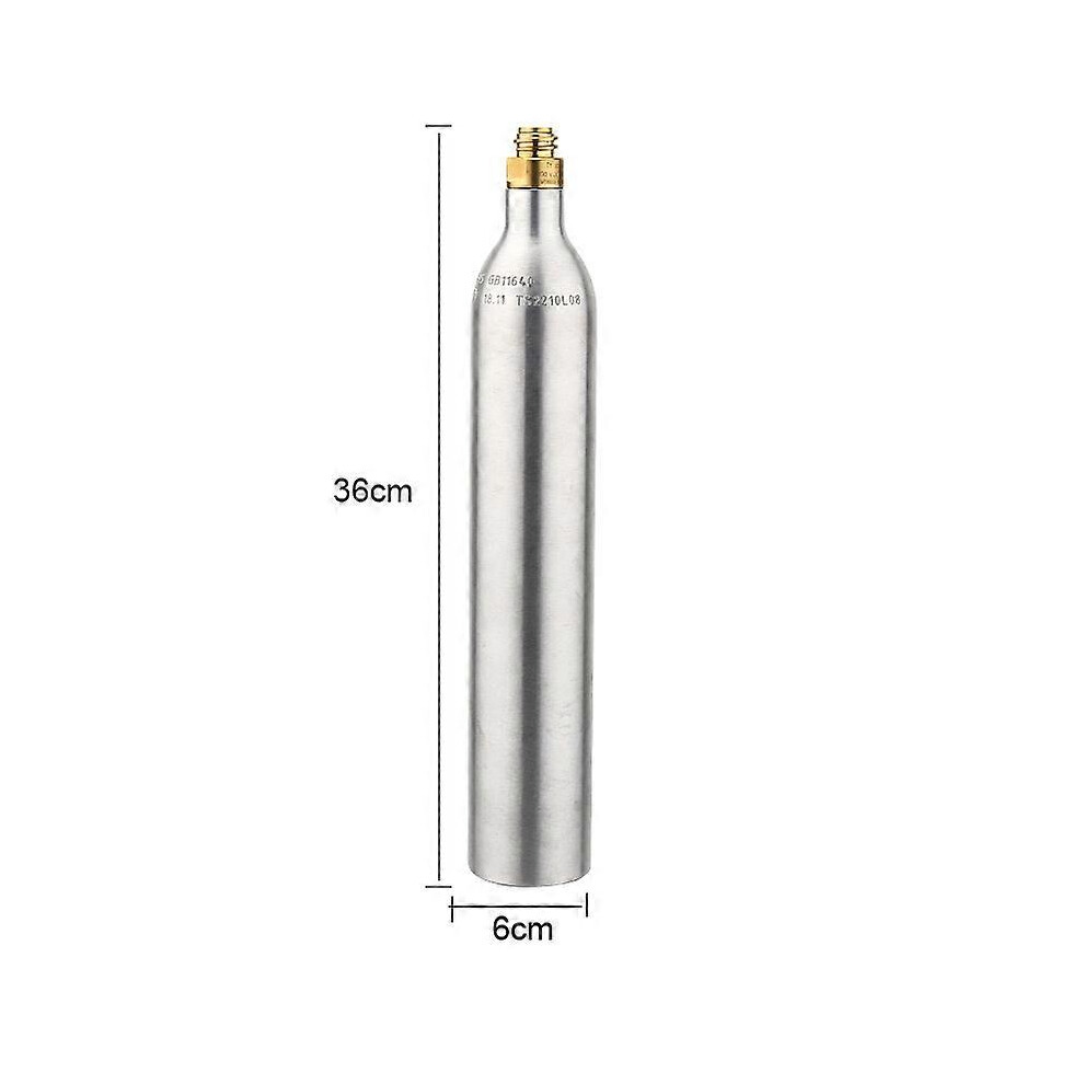 (0.6L bottle, One size) Soda Co2 0.6L Bottle Tank Cylinder SodaStream Co2 Exchange Carbonator 2200psi 15MPA High Compressed Bottle With Valve TR21*4