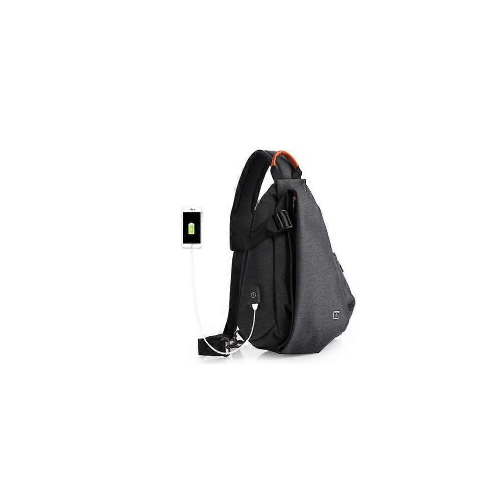 (As show, One size) 15 inch Laptop Backpack Bag Anti theft USB Charging Men Backpacks Male Waterproof School bag Backpack Men Mochila for teenagers