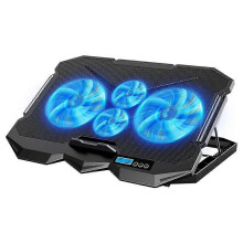 (As show, One size) Laptop Cooling pad for Hp HP 14 inch 14-ep1063cl Gaming laptops, Laptop Cooler with 4 Fans, LCD Display Screen, 4 Height, 2 USB-A Port Laptop Stand
