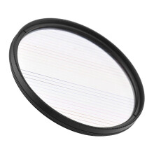 (As show, One size) 77mm Rainbow Streak Lens Filter Special Effects Anamorphic Optical Glass Filter for DSLR Cameras