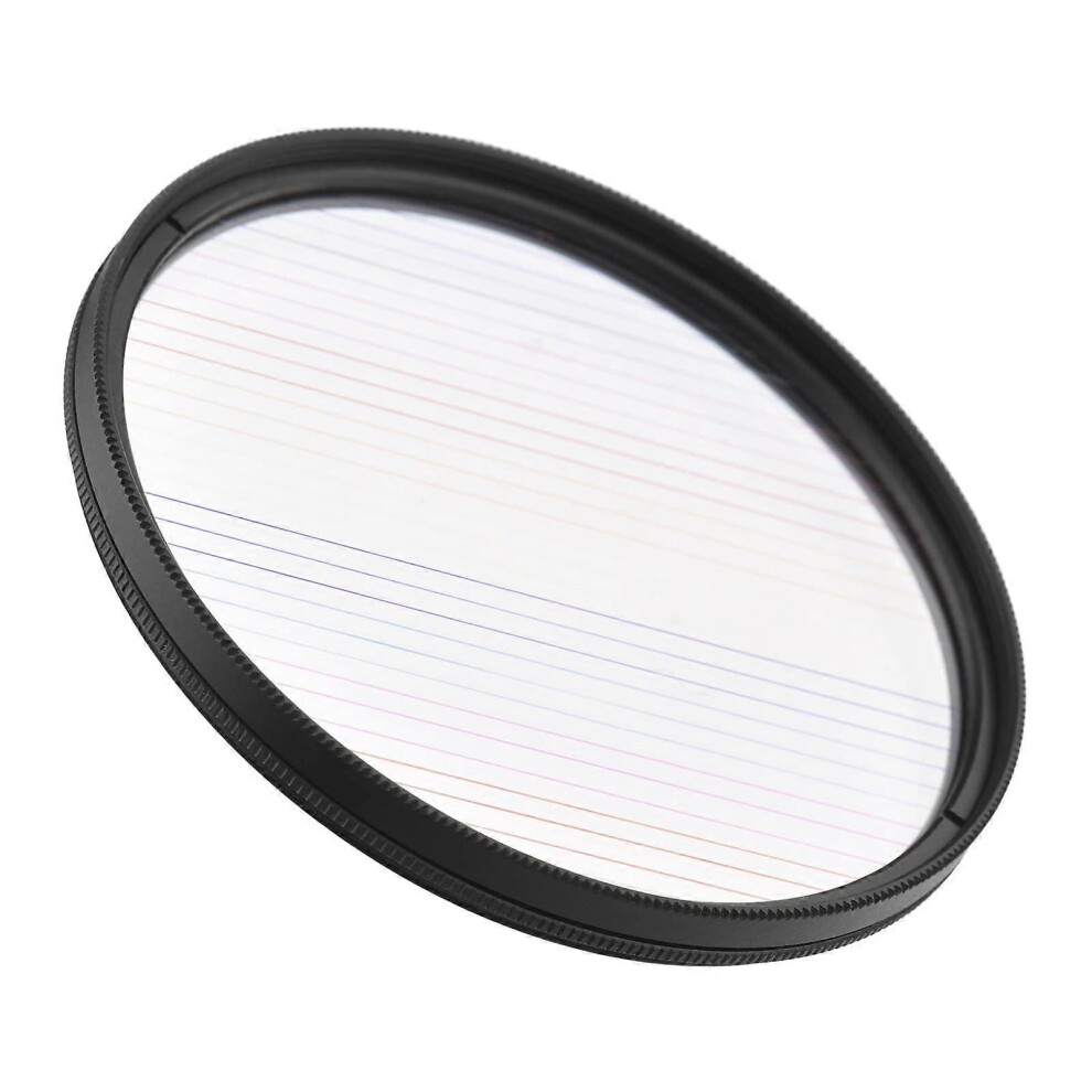 (As Show, One Size) 77Mm Rainbow Streak Lens Filter Special Effects Anamorphic Optical Glass Filter For Dslr Cameras 4632480831643