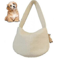 Yoitea Pet Sling Carrier Breathable - Puppy Travel Bag Cat Crossbody Bag Cotton Casual Dog Carrying Shoulder Bag for Small Medium Breed Walking