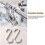 12 Pack Multi-function Hanging S-hooks Stainless Steel S-shaped Hooks S-hook for Bathroom Bedroom Office Kitchen 3