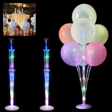Balloon Stand Kit,led Balloon Tree,clear Balloon Stand Kit Sets,reusable Balloon Stem,balloon Stand with Plastic Holder for Birthday Wedding Party
