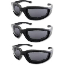 3 Pair Motorcycle Riding Glasses Padding Goggles Uv Protection Dustproof Windproof Motorcycle Sunglasses