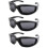 3 Pair Motorcycle Riding Glasses Padding Goggles Uv Protection Dustproof Windproof Motorcycle Sunglasses 1