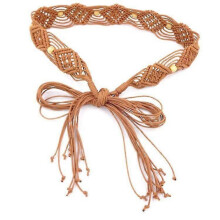 Braided Belt for Women Bohemian Braided Dress Belt