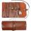 Tool Roll Leather Bag Pouch,multi-purpose Canvas Tool Roll,?wrench Roll Pouch, Roll Up Tool Bag,?tool Organisers,10 Pockets Multi Purpose Organizer Wr 1