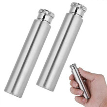 Pocket Whiskey Bottle Stainless Steel Portable Whiskey Liquor Alcohol Bottle Pocket Wine Bottle Tube Small Jug 1oz 2pcs
