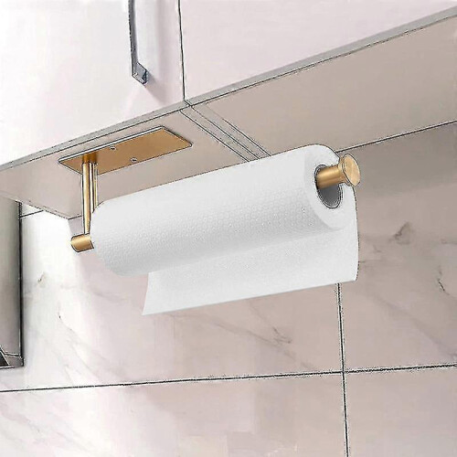 Kitchen Roll Holder Self Adhesive/punching Bathroom Paper Towel Holder Under 1