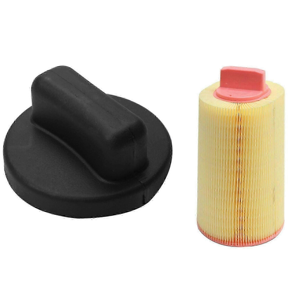 (As Show, One Size) 1 Pcs Petrol Fuel Tank Filler Cap & 1 Pcs A2710940204 Engine Air Filter 4631898229509