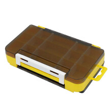 (As show, One size) Double Sided Bait Box Lures Organizer Fishing Tackle Container