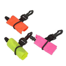 (As show, One size) Scuba Diving Mini Diving SMB Pendant Inflatable Sausage Signal Tube Buoy for Diving Enthusiasts Orange