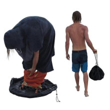 (Diameter 90 cm) Outdoor Portable Storage Bag For Beach Swimming Clothes Quick Storage Bag