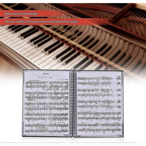 Music Sheet Filing Folder - Folder In A4 Letter Size, Double-sided, Music Folder for Sheet Music 2