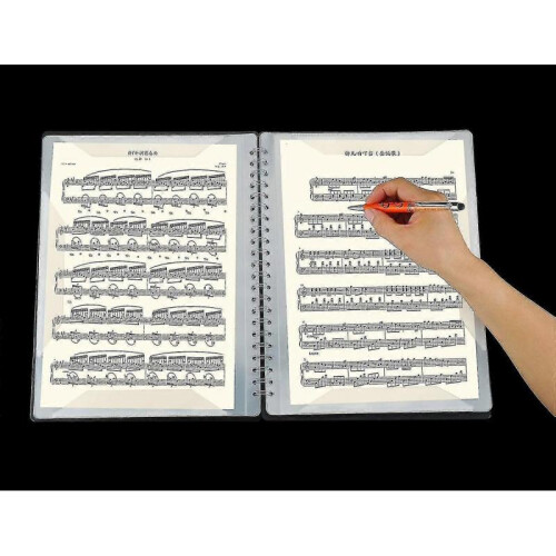 Music Sheet Filing Folder - Folder In A4 Letter Size, Double-sided, Music Folder for Sheet Music 1