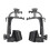 2pcs Clamp Clip On Drum Rim Microphone Mic Mount Holder Adjustable Shockproof 2