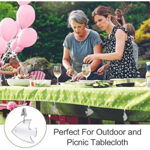 2023-10 Pcs Tablecloth Weights Heavy Duty Tablecloth Pendant with Clips Tablecloth 1