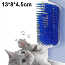 1pack Cat Grooming Brush, Cat Face Scratcher, Wall Corner Groomers Soft Grooming Brush