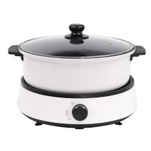 (White) 1350W Induction Cooker Electric Hot Pot Separate Design Multifunctional Cooker