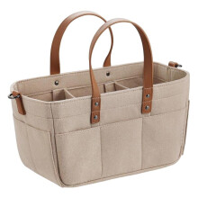 Felt Fabric Baby Diaper Bag Lightweight Baby Products Organizer Compartment Khaki