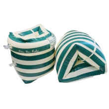Swimming Arm Rings Tube Armlets Float Sleeves Pool Inflatable Swim Arm Bands Green Stripe