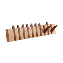 (Optional, 10 key) Wood Wall Mounted Piano Coat Rack Entryway Wall Art Hook for Bag Living Room 4 key