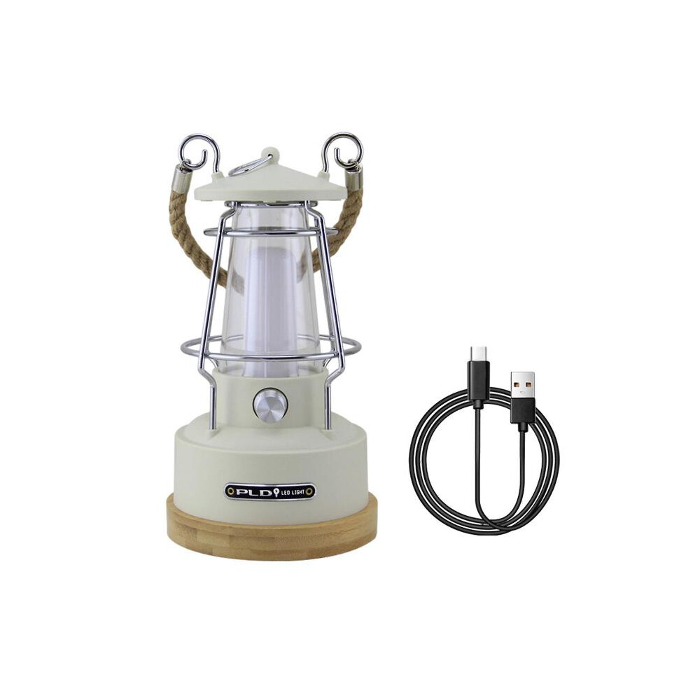 (13.4cmx25cm,white)Waterproof Camping Lantern Outdoor Light Hanging or Freestanding Camping Lamp 3 Light Modes for Cafe Garden Party Tent Indoor